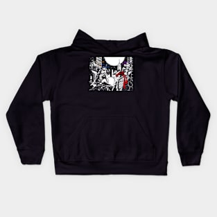 TMNT ninjas by night Kids Hoodie